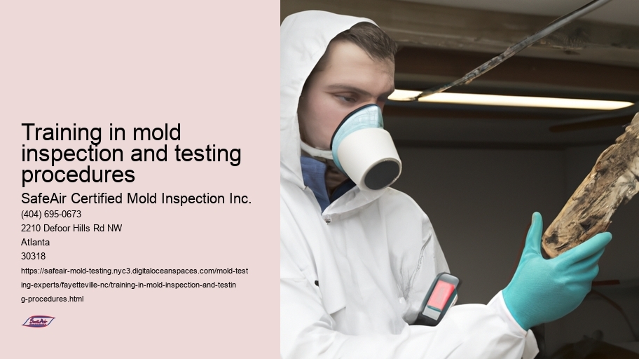 Training in mold inspection and testing procedures